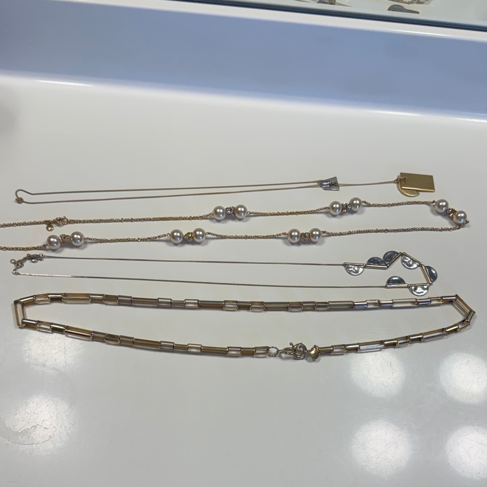 Elegant Gold and Silver Necklace j.Crew Madewell 4